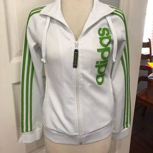 Adidas Green Stripe Jacket SZ SMALL